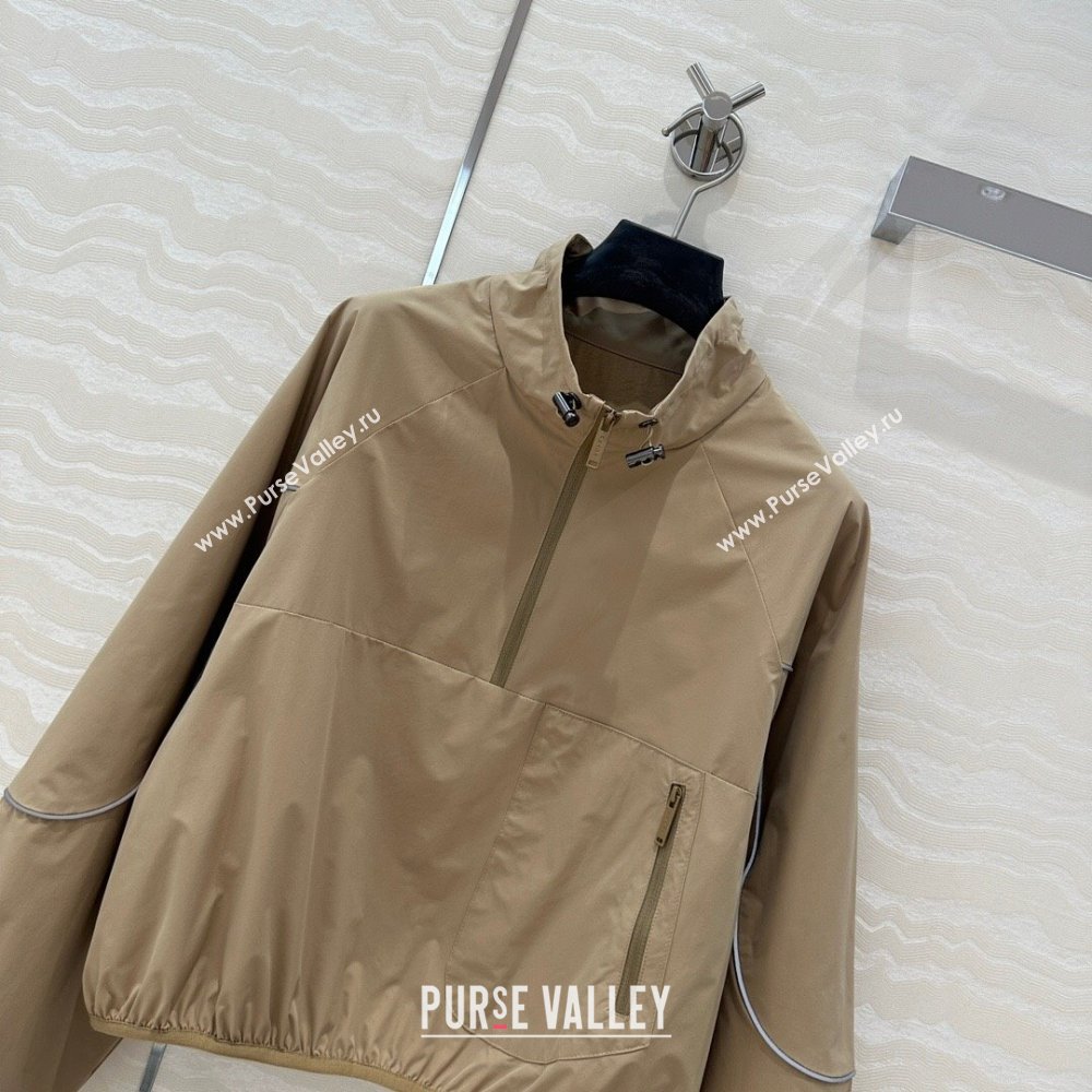 Prada Jacket and Shorts Set Beige 2025 C030610 (QI-250306025)