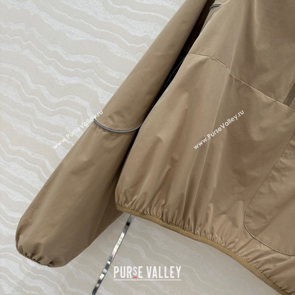 Prada Jacket and Shorts Set Beige 2025 C030610 (QI-250306025)