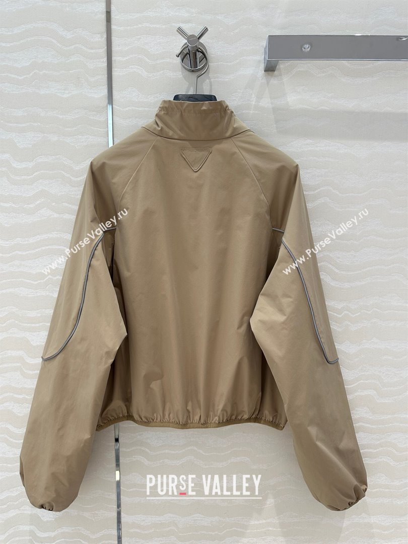 Prada Jacket and Shorts Set Beige 2025 C030610 (QI-250306025)