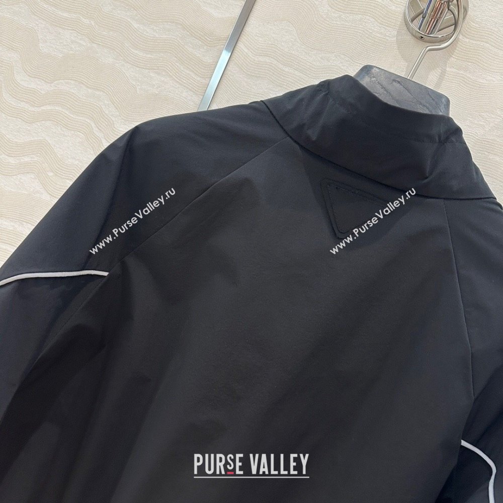 Prada Jacket and Shorts Set Black 2025 C030610 (QI-250306026)