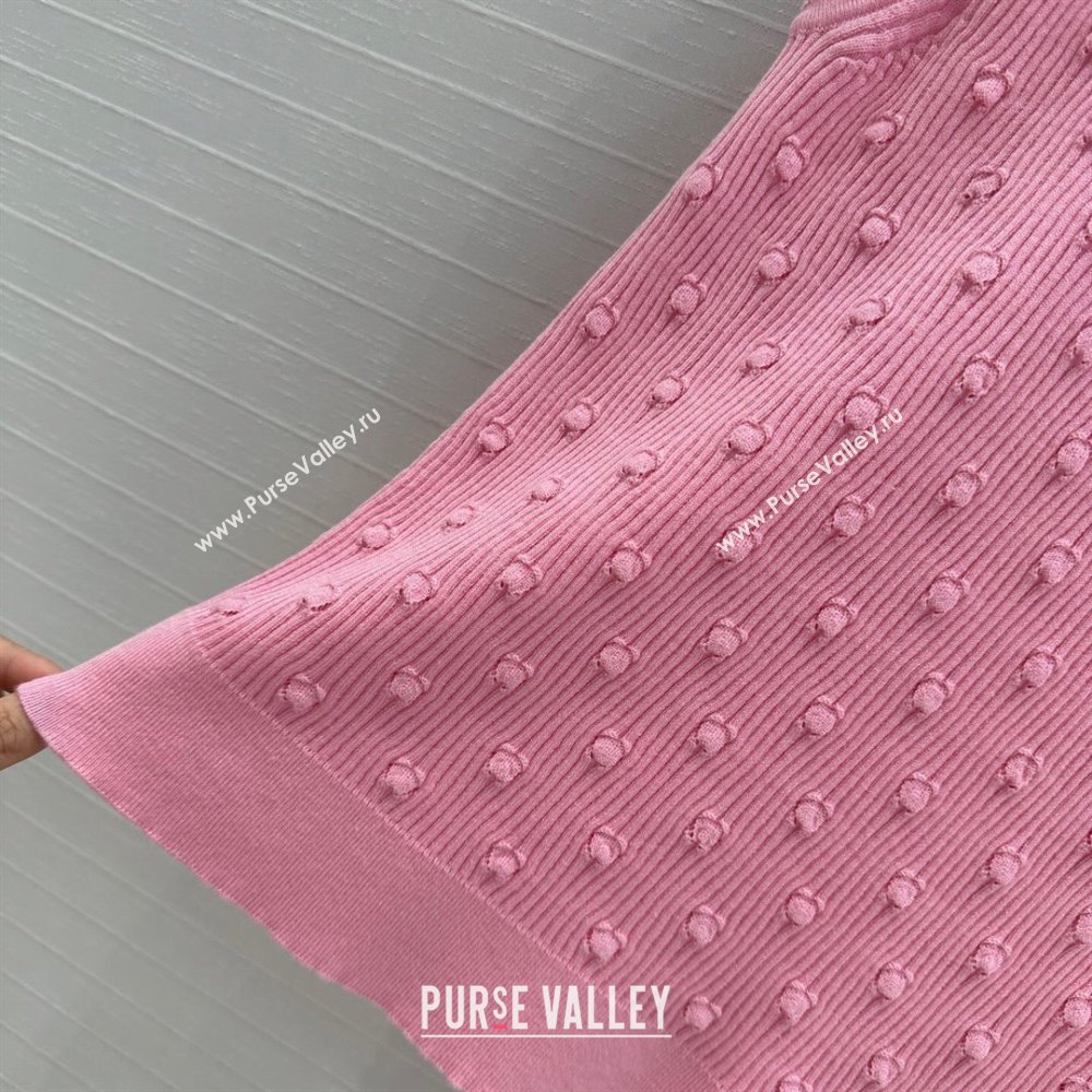 Chanel Knit Vest Pink 2025 C030612 (QI-250306028)