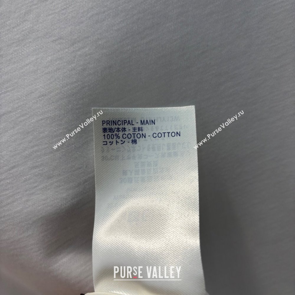 Louis Vuitton LV Cotton T-Shirt White 2025 0306 (QI-250306065)