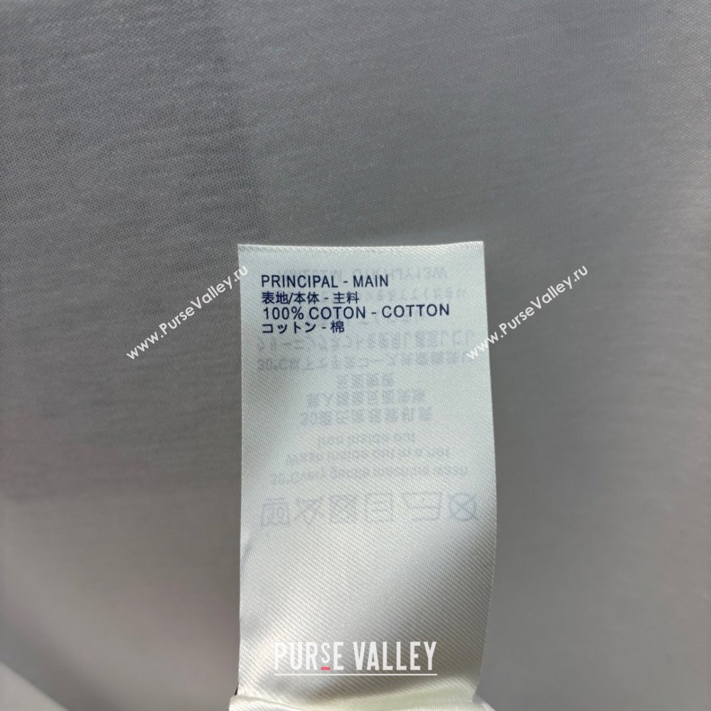 Louis Vuitton Cotton T-Shirt with 4 Print White 2025 0306 (QI-250306066)