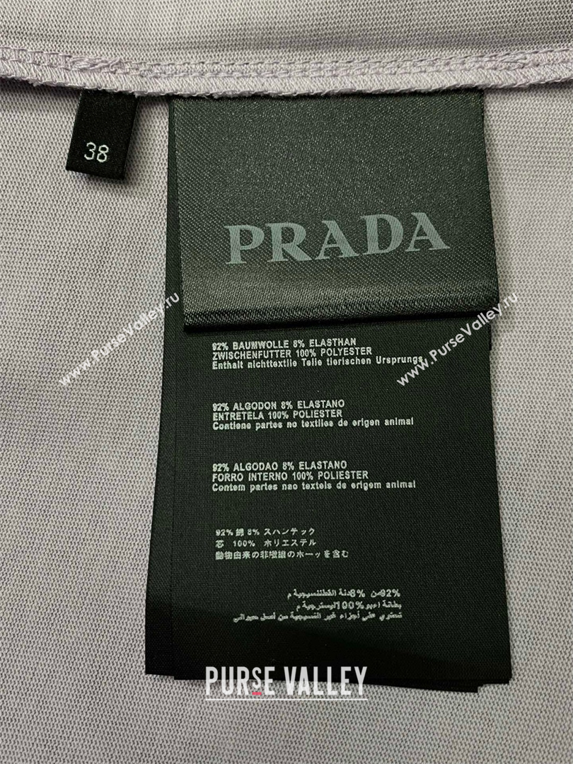 Prada Cotton T-Shirt Faded Pink 2025 0306 (QI-250306060)