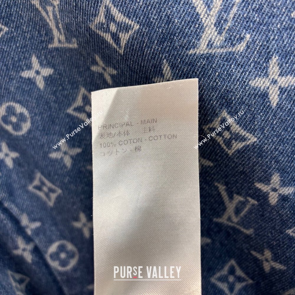 Louis Vuitton Monogram Denim Dress Blue 2025 0306 (QI-250306069)