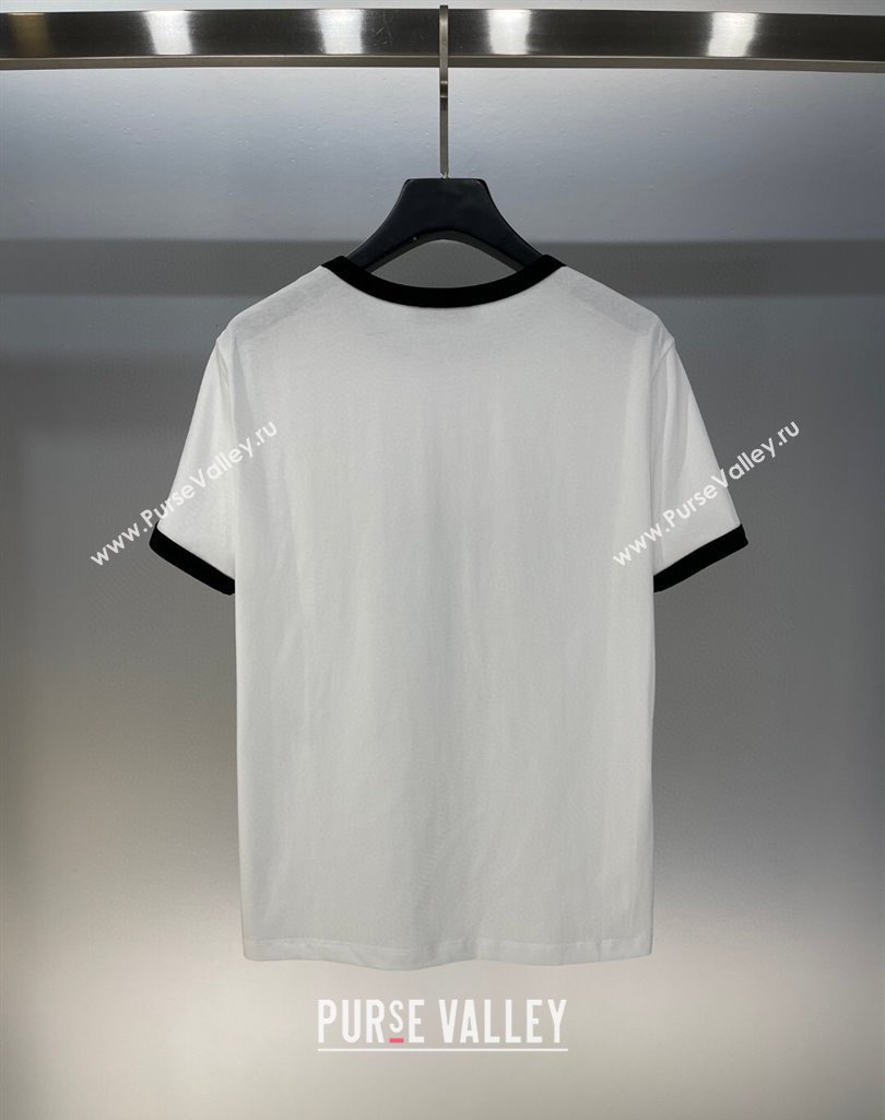 Dior T-Shirt White/Black 2025 0410 (QI-250410038)