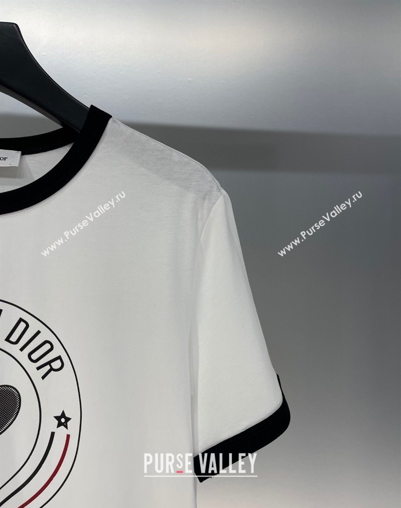 Dior T-Shirt White/Black 2025 0410 (QI-250410038)