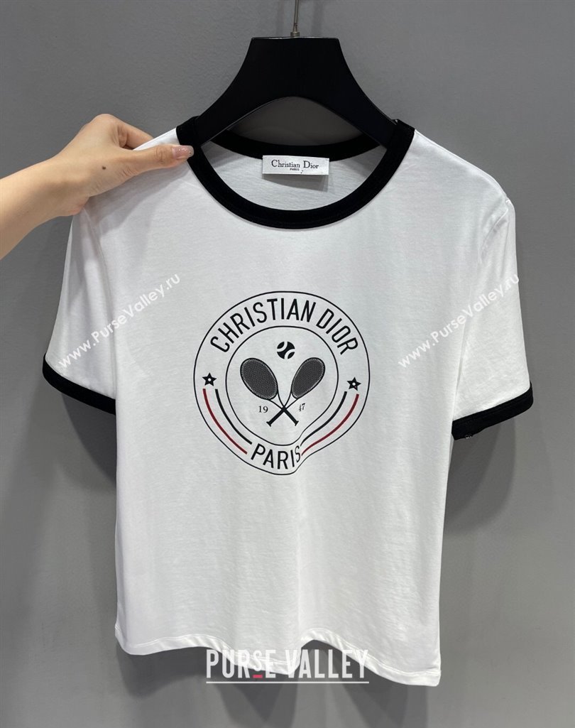 Dior T-Shirt White/Black 2025 0410 (QI-250410038)