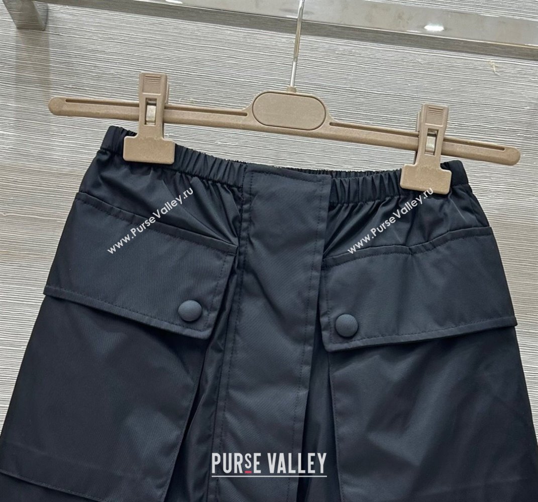 Prada Nylon Mini Skirt Black 2025 0411 (QI-250411015)