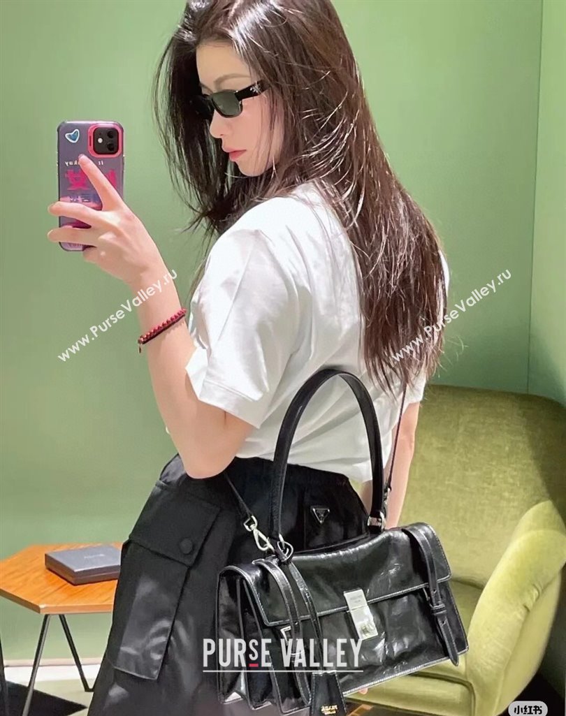Prada Nylon Mini Skirt Black 2025 0411 (QI-250411015)