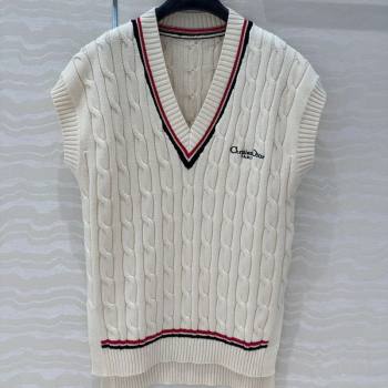 Dior Knit Vest White 2025042987 (QI-250429088)