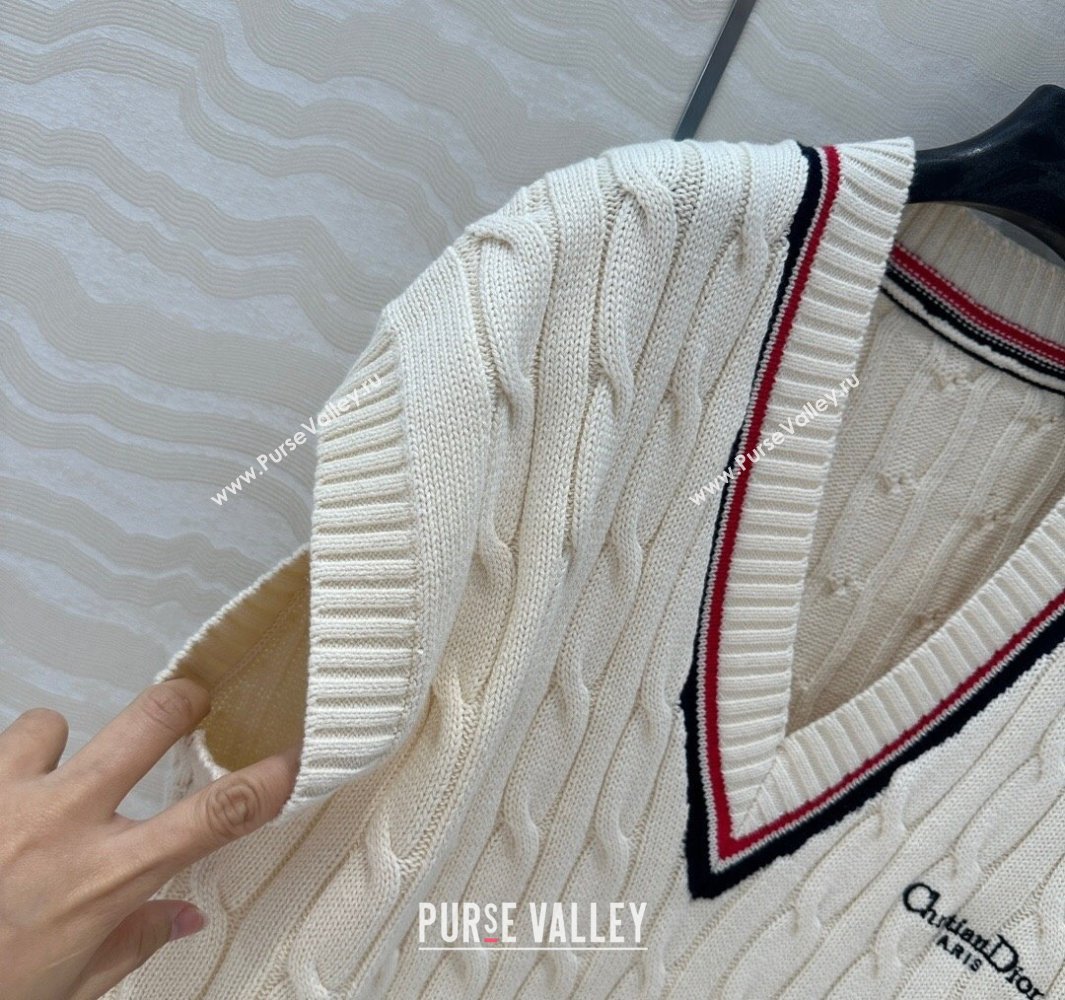 Dior Knit Vest White 2025042987 (QI-250429088)