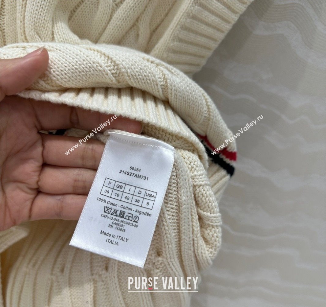 Dior Knit Vest White 2025042987 (QI-250429088)