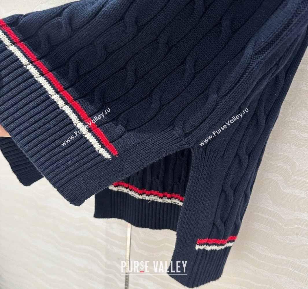 Dior Knit Vest Dark Blue 2025042987 (QI-250429087)