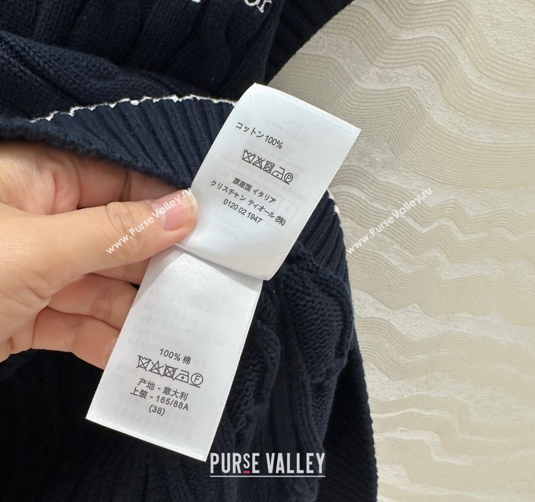 Dior Knit Vest Dark Blue 2025042987 (QI-250429087)