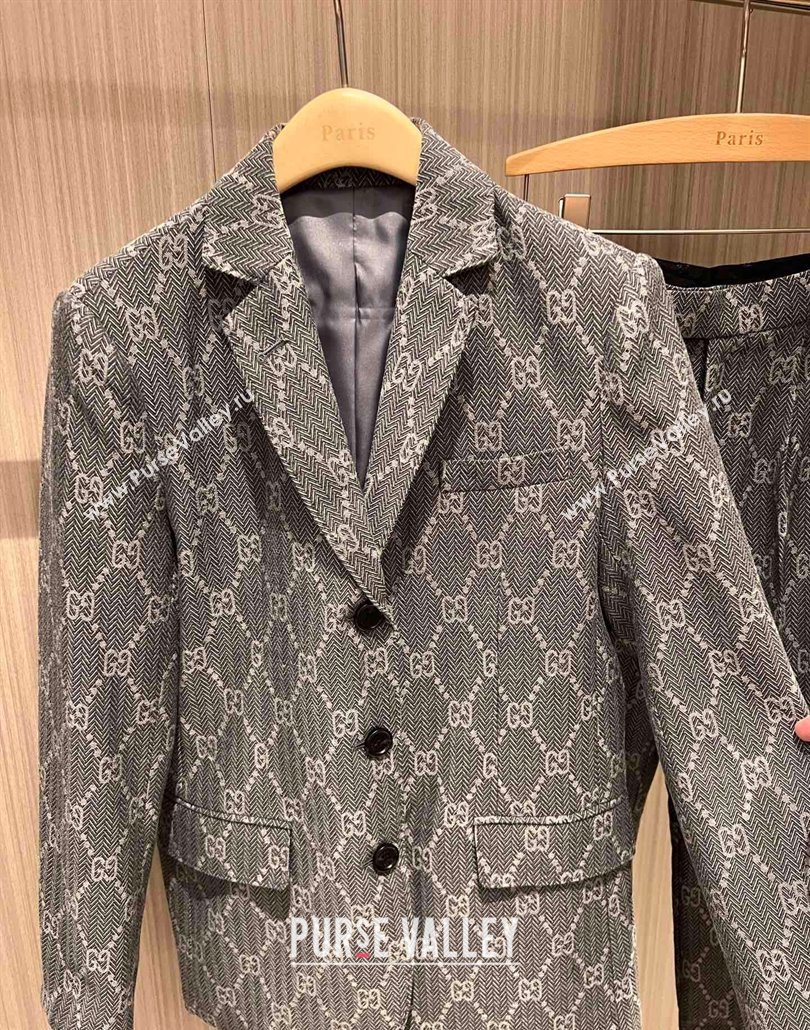 Gucci GG Jacket Dark Grey 2025042906 (QI-250429067)