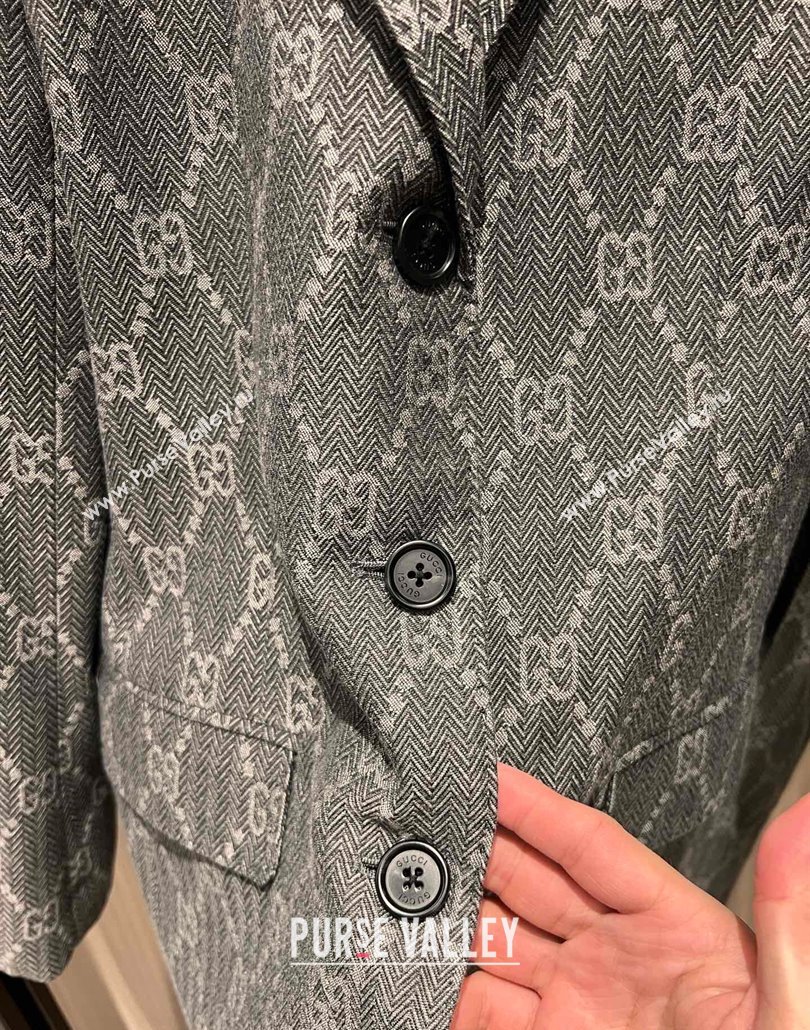 Gucci GG Jacket Dark Grey 2025042906 (QI-250429067)
