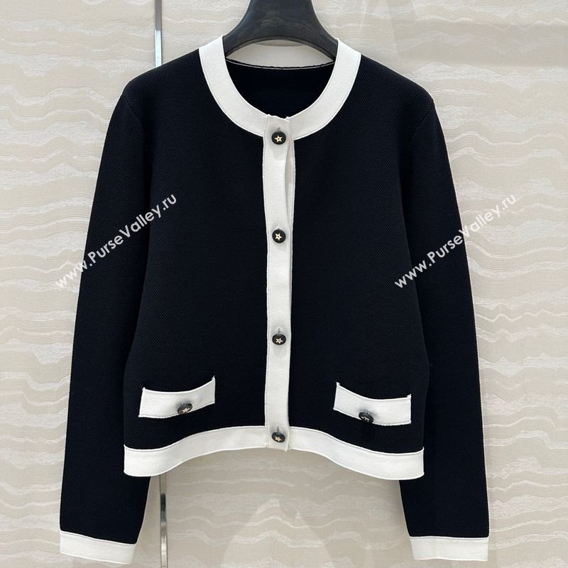 Dior Miss Dior Linen Cardigan Black 250430060 (QI-250430061)