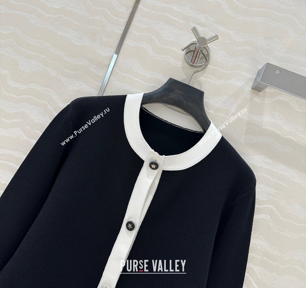 Dior Miss Dior Linen Cardigan Black 250430060 (QI-250430061)