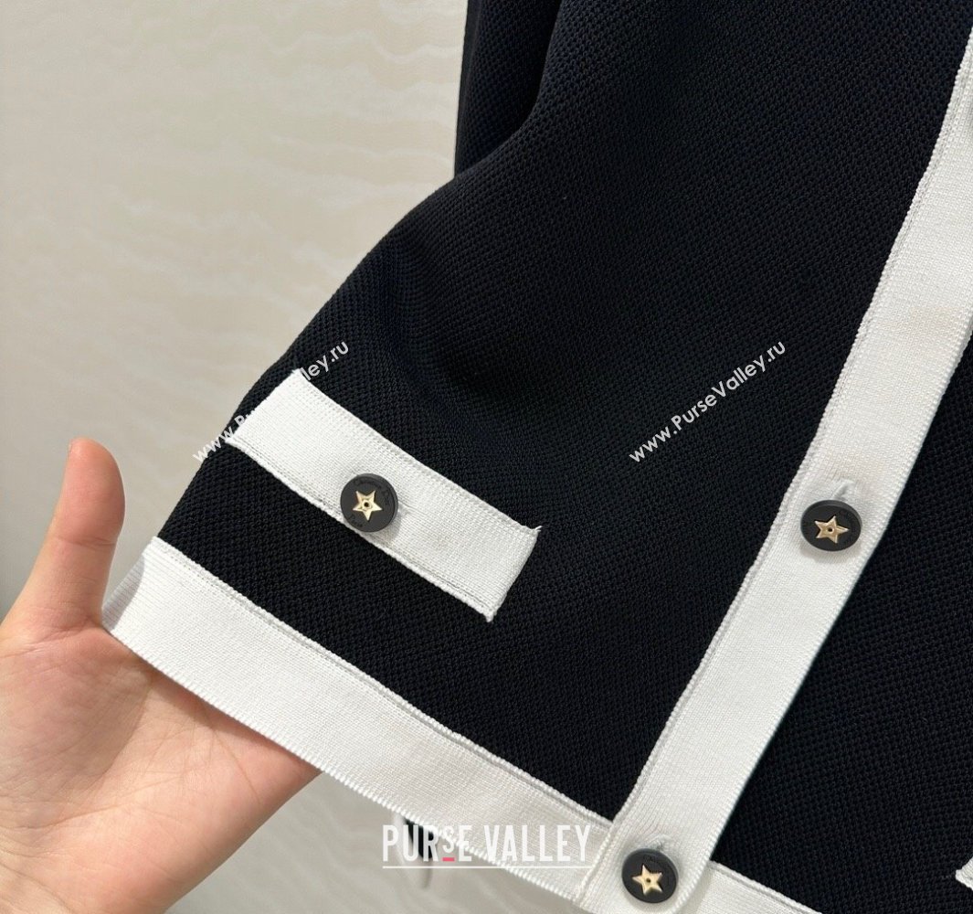 Dior Miss Dior Linen Cardigan Black 250430060 (QI-250430061)