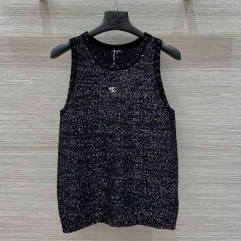 Chanel Sequins Vest Black 250430021 (QI-250430023)