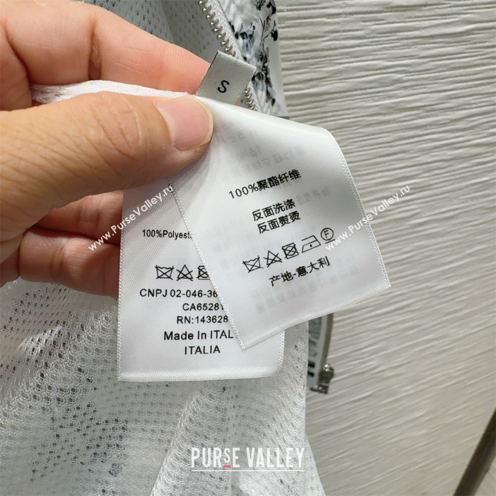 Dior Printed Jacket and Shorts Set White 2025 0515 (QI-250515073)