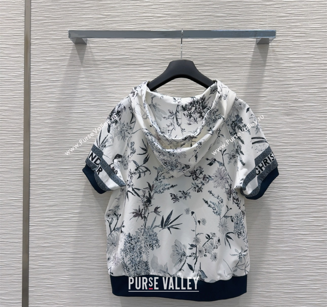 Dior Printed Jacket and Shorts Set White 2025 0515 (QI-250515079)