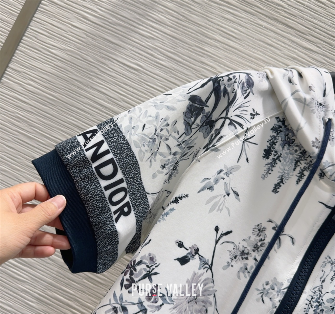 Dior Printed Jacket and Shorts Set White 2025 0515 (QI-250515079)