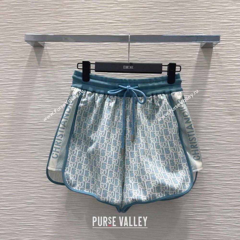 Dior Oblique Jacket and Shorts Set Blue 2025 0515 (QI-250515077)