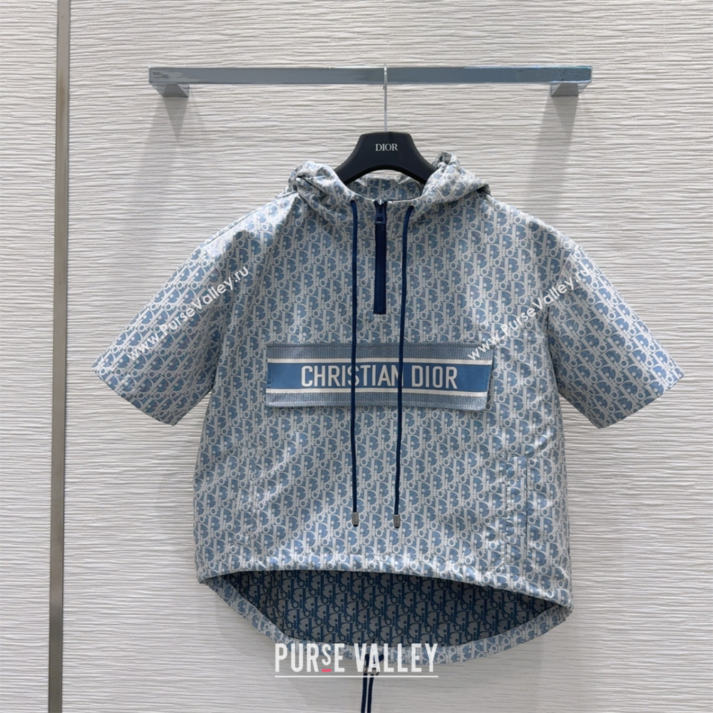 Dior Oblique Blouse Top Blue 2025 0515 (QI-250515084)