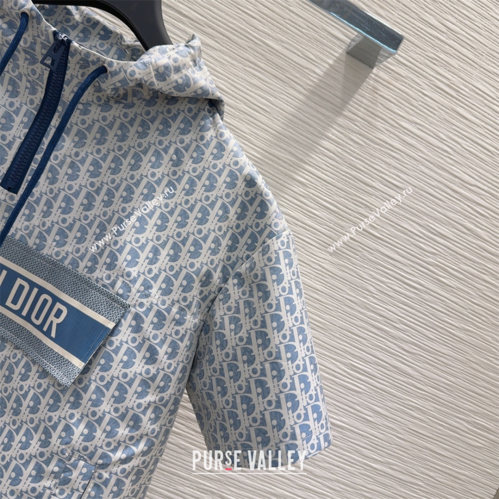 Dior Oblique Blouse Top Blue 2025 0515 (QI-250515084)