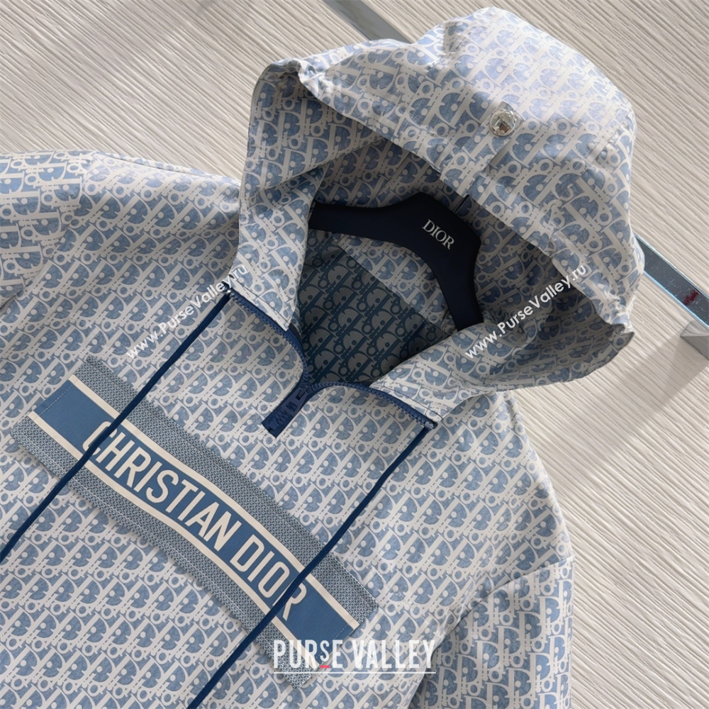 Dior Oblique Blouse Top Blue 2025 0515 (QI-250515084)