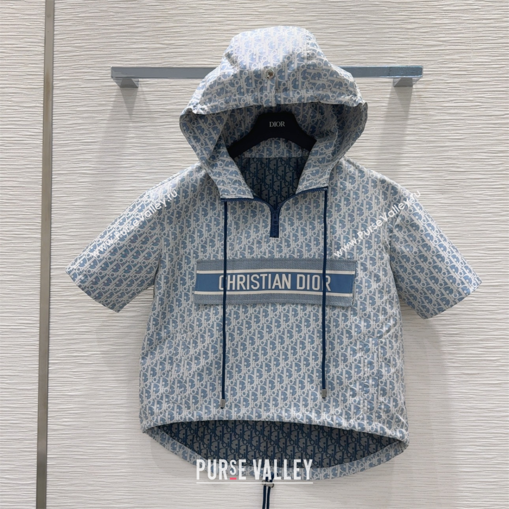 Dior Oblique Blouse Top Blue 2025 0515 (QI-250515084)