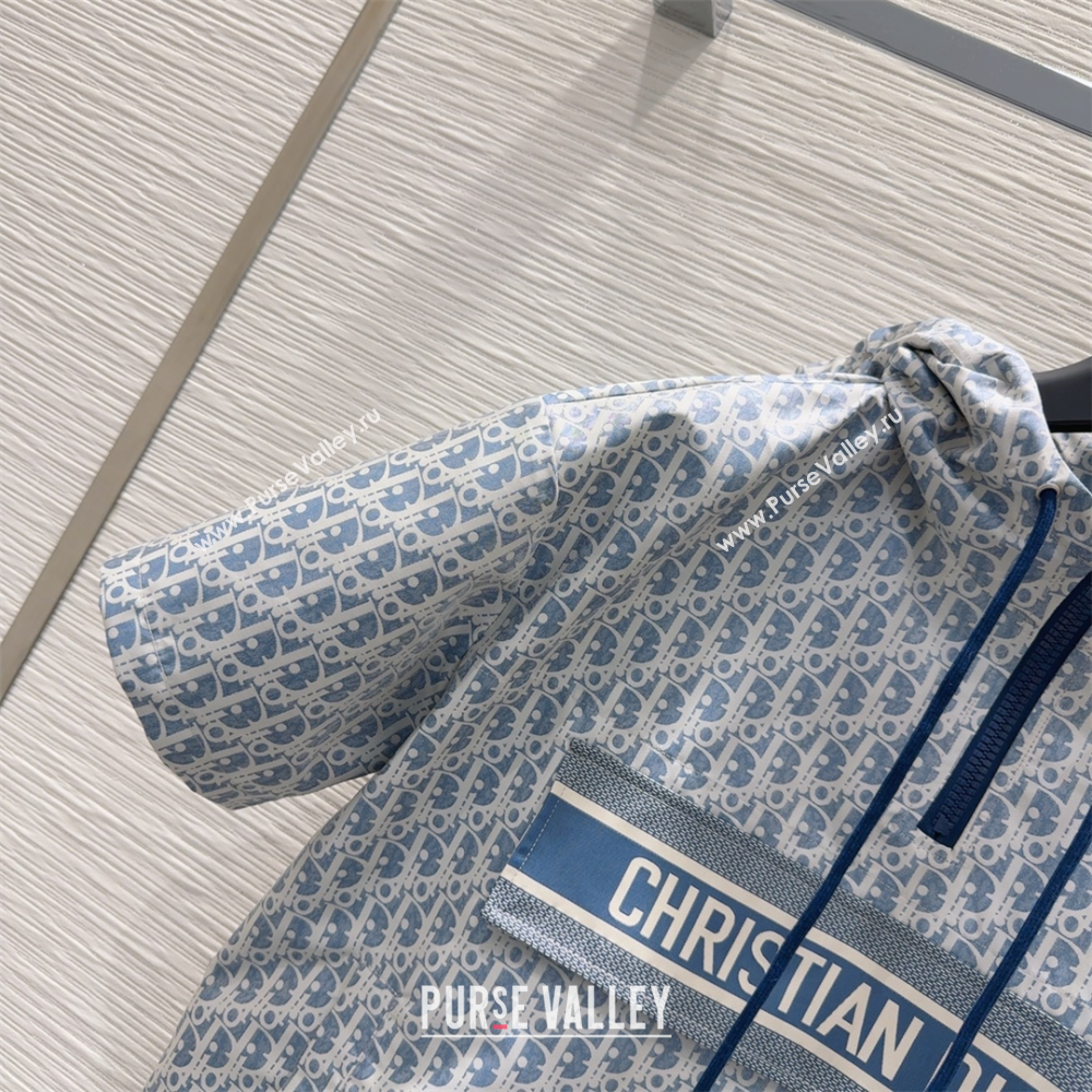 Dior Oblique Blouse Top Blue 2025 0515 (QI-250515084)