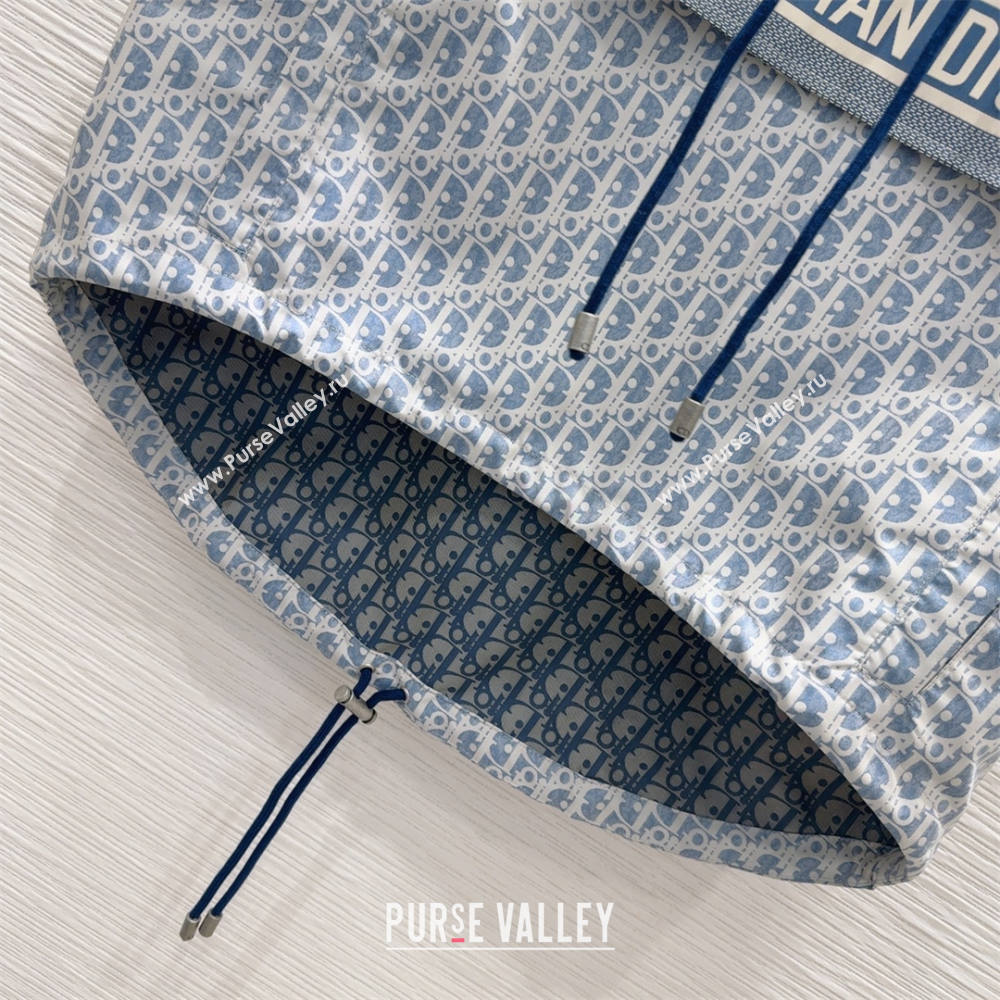 Dior Oblique Blouse Top Blue 2025 0515 (QI-250515084)