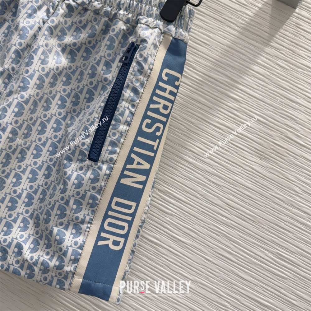 Dior Oblique Shorts Blue 2025 0515 (QI-250515083)