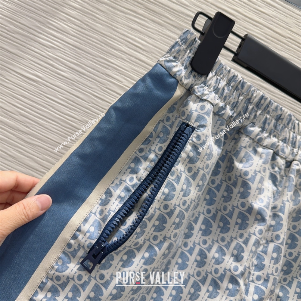 Dior Oblique Shorts Blue 2025 0515 (QI-250515083)