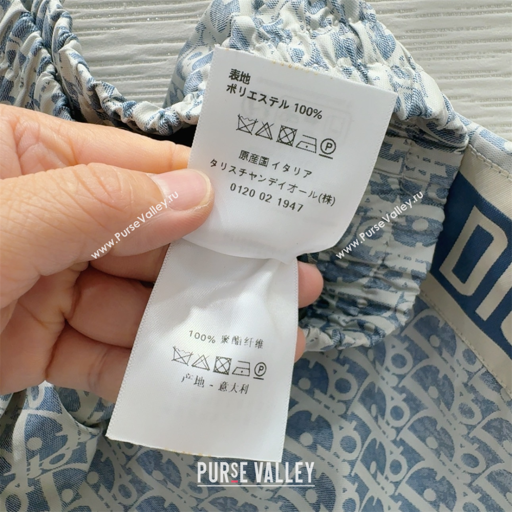 Dior Oblique Shorts Blue 2025 0515 (QI-250515083)