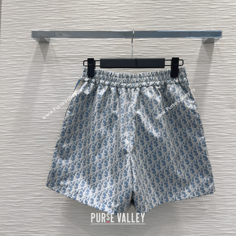 Dior Oblique Shorts Blue 2025 0515 (QI-250515083)