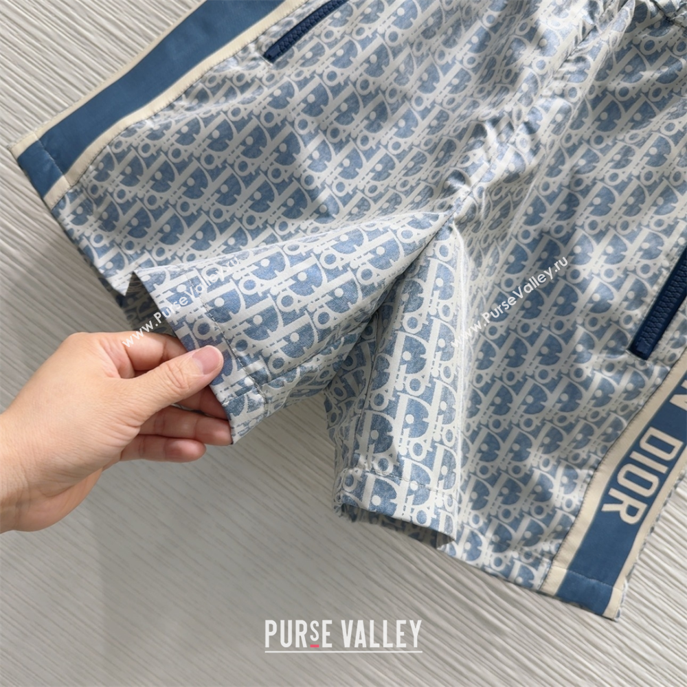 Dior Oblique Shorts Blue 2025 0515 (QI-250515083)