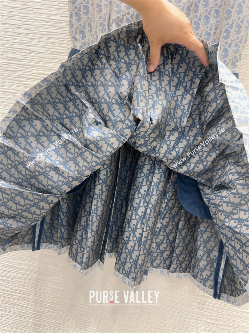 Dior Oblique Dress Blue 2025 0515 (QI-250515082)