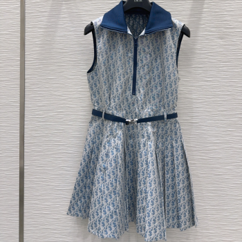 Dior Oblique Dress Blue 2025 0515 (QI-250515082)