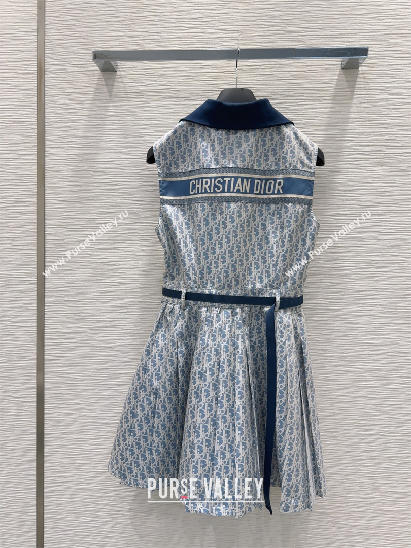 Dior Oblique Dress Blue 2025 0515 (QI-250515082)
