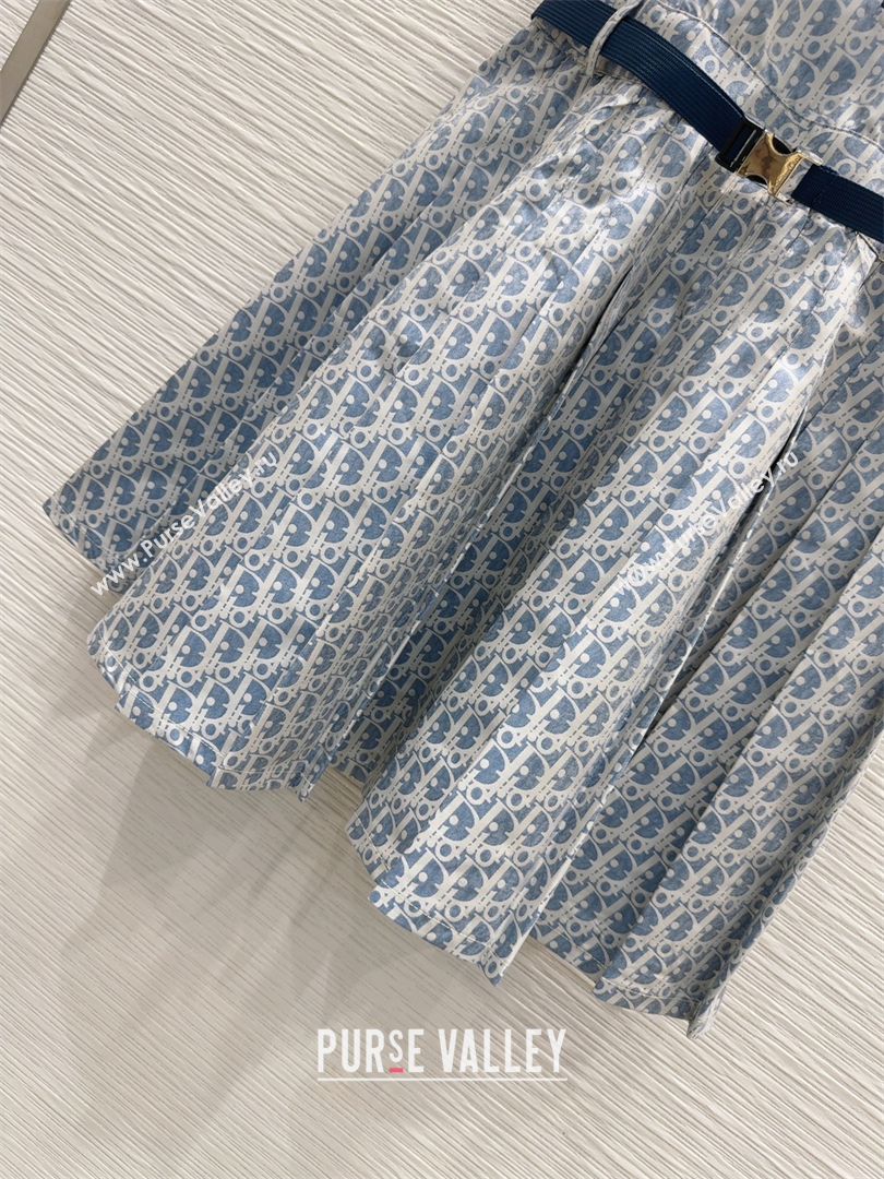 Dior Oblique Dress Blue 2025 0515 (QI-250515082)