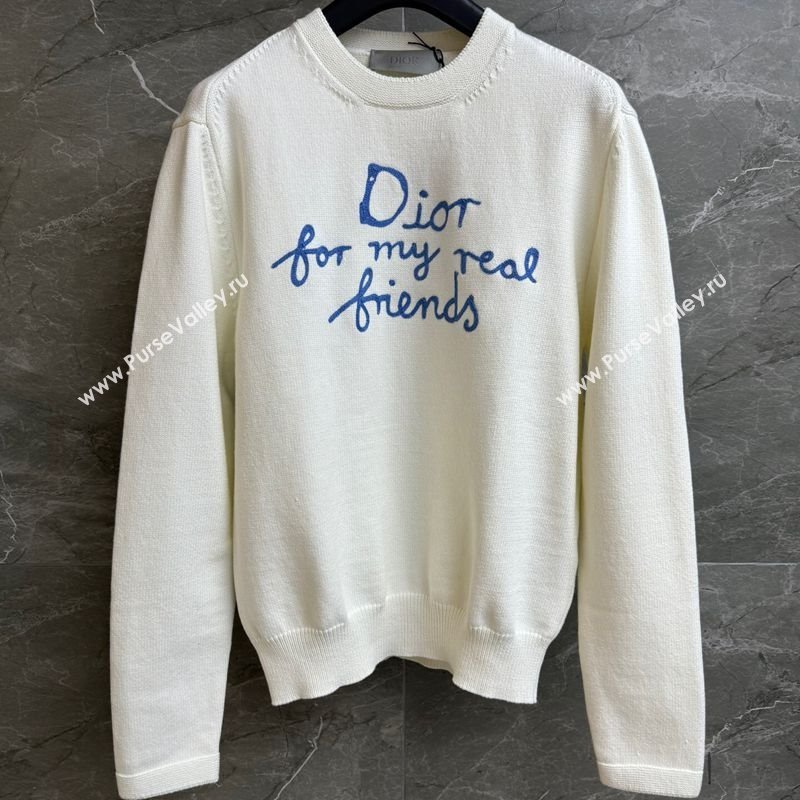 Dior Cotton Sweatshirt White 2025 0515 (QI-250515063)