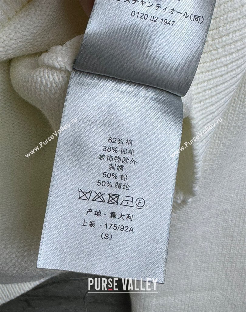 Dior Cotton Sweatshirt White 2025 0515 (QI-250515063)