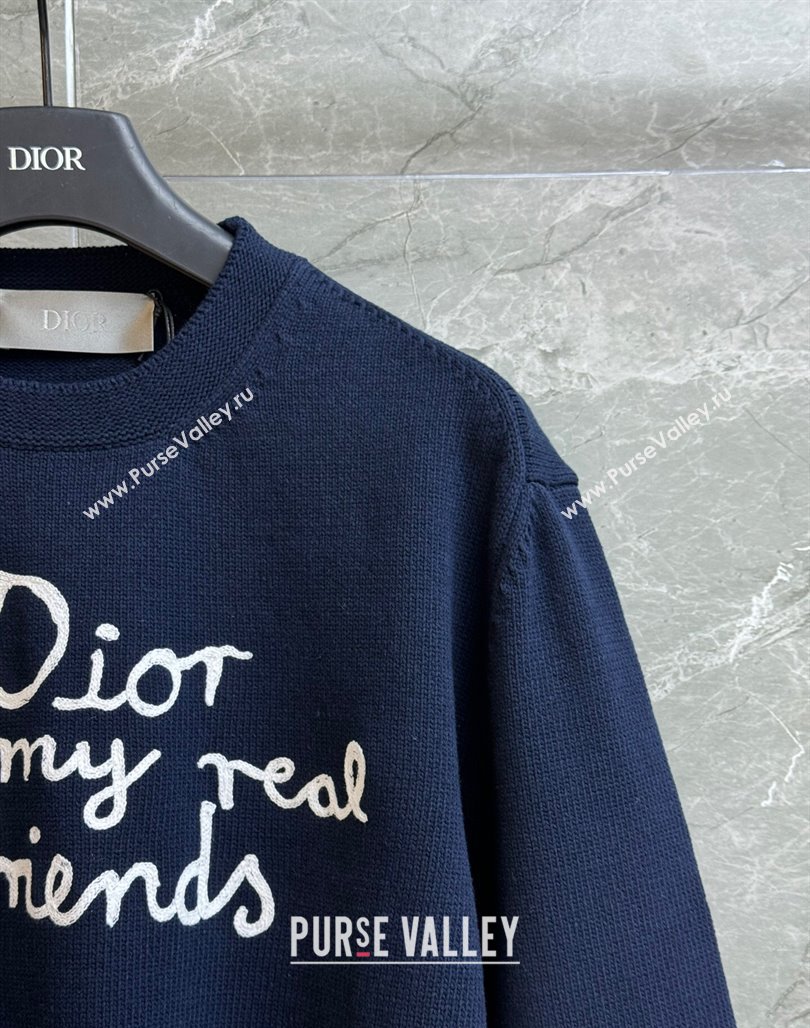 Dior Cotton Sweatshirt Navy Blue 2025 0515 (QI-250515064)