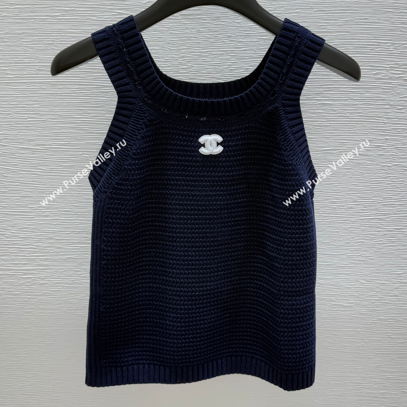 Chanel Wool Knit Vest Black 20250527031 (QI-250527069)
