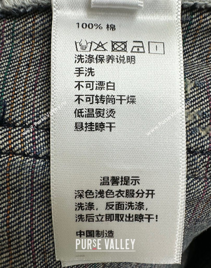 Chanel Navy Blue Jeans with Maxi CC 20250527022 (QI-250527046)