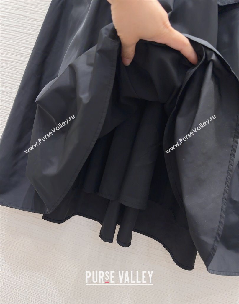 Prada Patchwork Dress Black 20250527029 (QI-250527064)